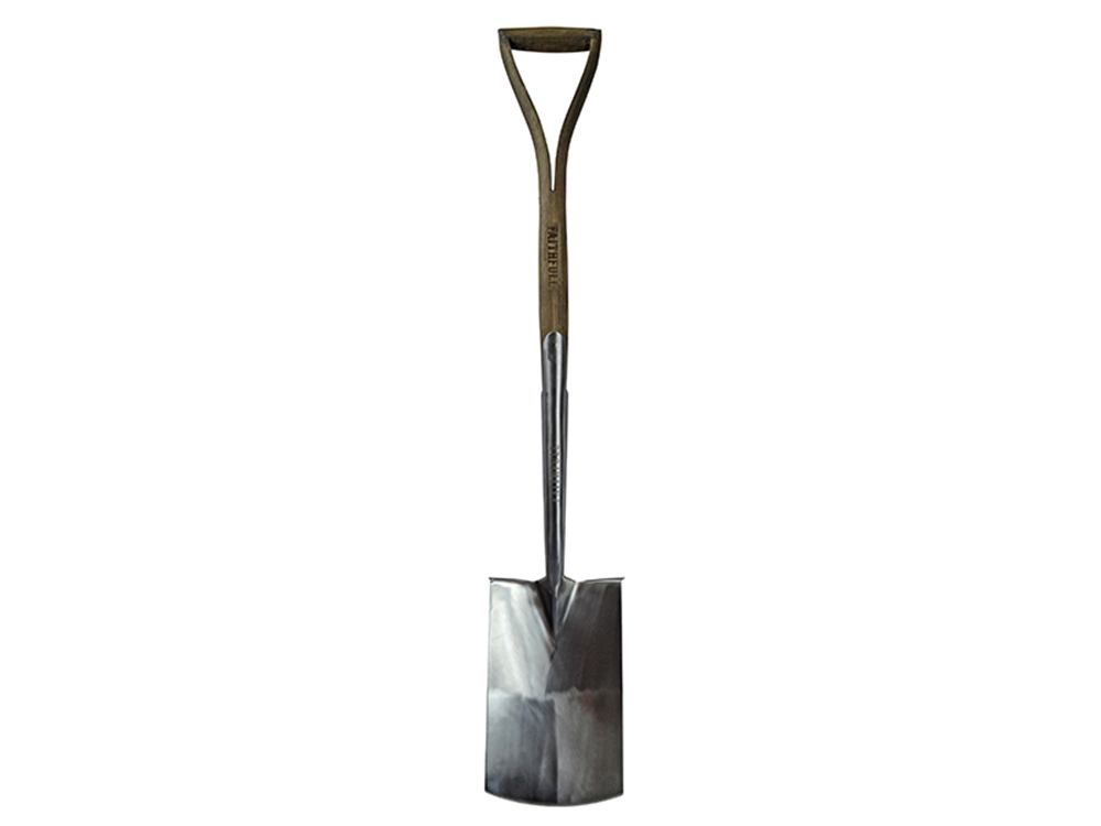 Faithfull FAIPRESDSSS Prestige Stainless Steel Digging Spade Ash Handle |