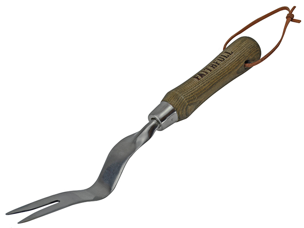 Faithfull FAIPRESHGRUB Prestige Stainless Steel Hand Weeder Ash Handle |