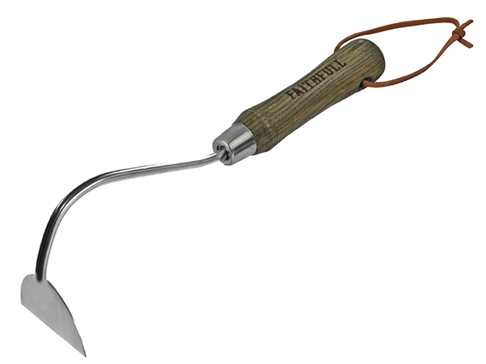 Faithfull FAIPRESHONIO Prestige Stainless Steel Onion Hoe ash Handle |