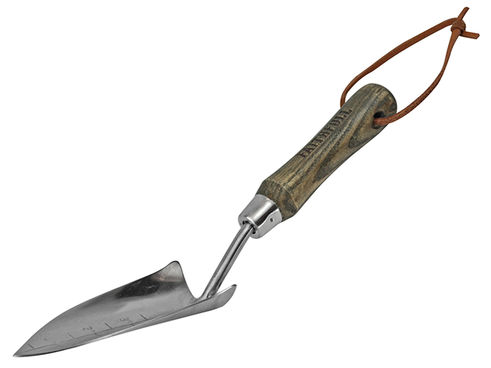 Faithfull FAIPRESHPTSS Prestige Stainless Steel Potting Trowel Ash Handle |