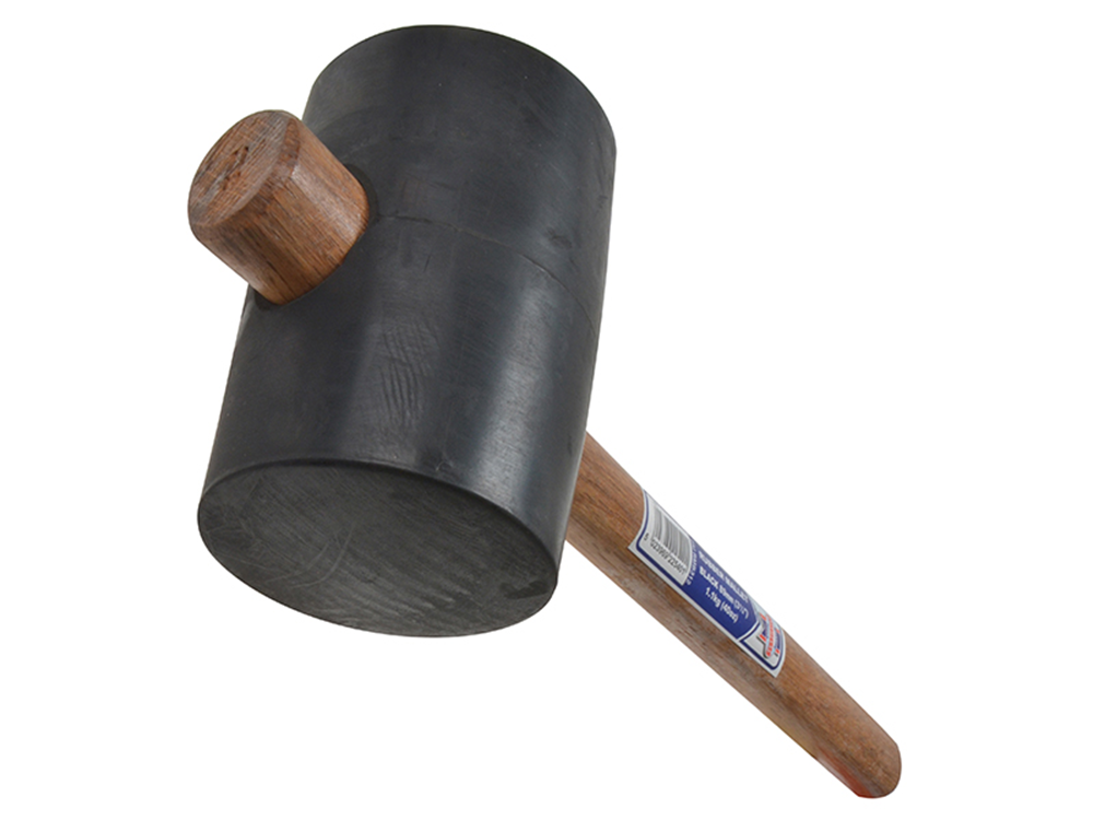 Faithfull FAIRMB312 Rubber Mallet - Black 1.1kg (40oz) |