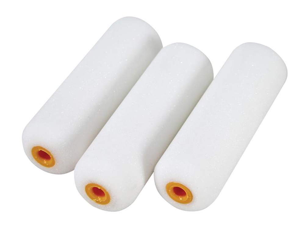 Faithfull FAIRMINI10F Foam Mini Roller Refills 100mm (4in) Pack of 10 |