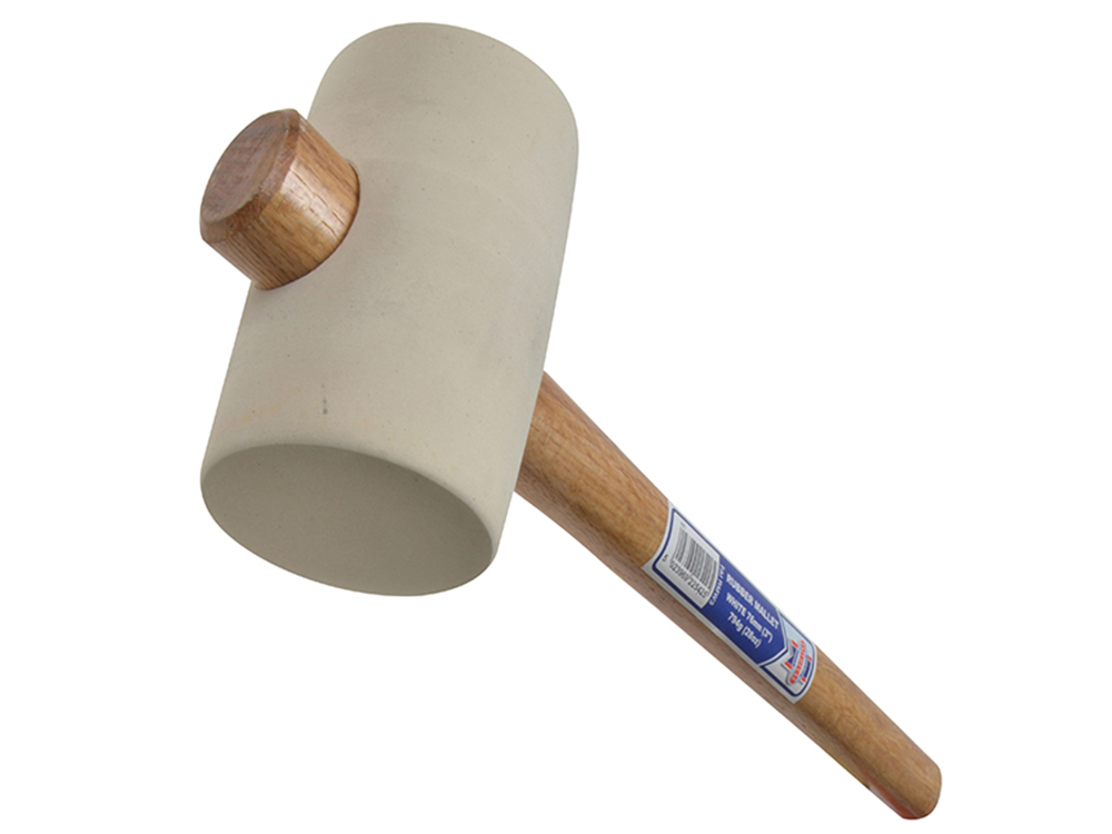 Faithfull FAIRMW3 Rubber Mallet - White 794g (28oz) |