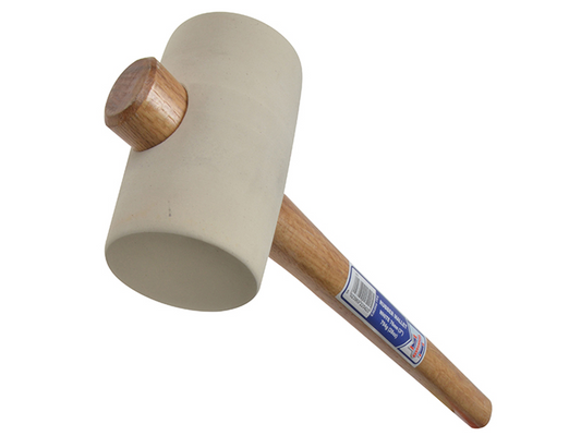 Faithfull FAIRMW3 Rubber Mallet - White 794g (28oz) |