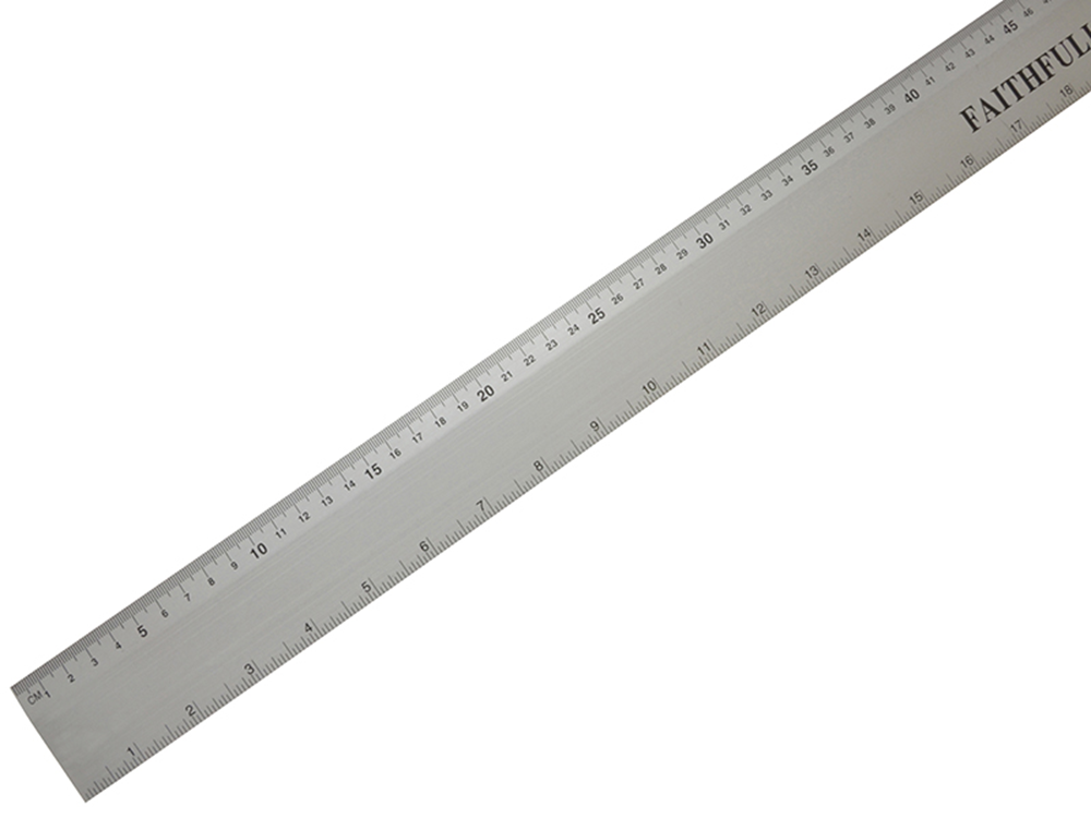 Faithfull FAIRULE1000 Aluminium Rule 1 Metre / 39in |