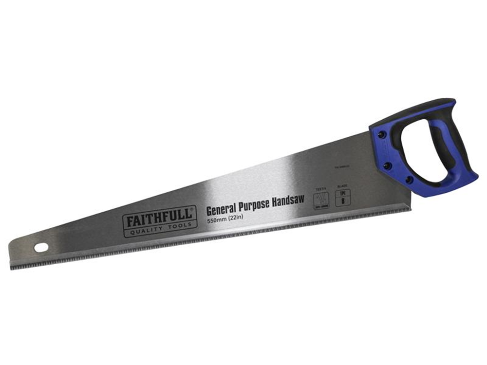 Faithfull FAISAWG22 General-Purpose Hardpoint Handsaw 550mm (22in) 8 TPI |
