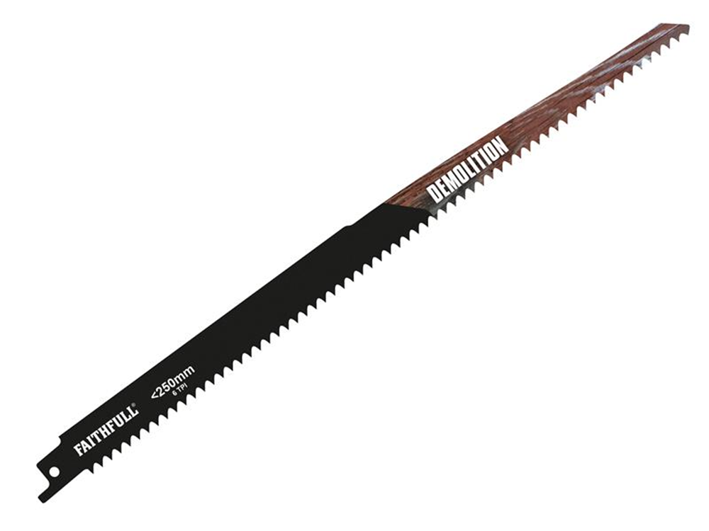 Faithfull FAISBS1411DF S1411DF Bi-Metal Sabre Saw Blade Demolition 300mm 6 TPI (Pack of 5) |