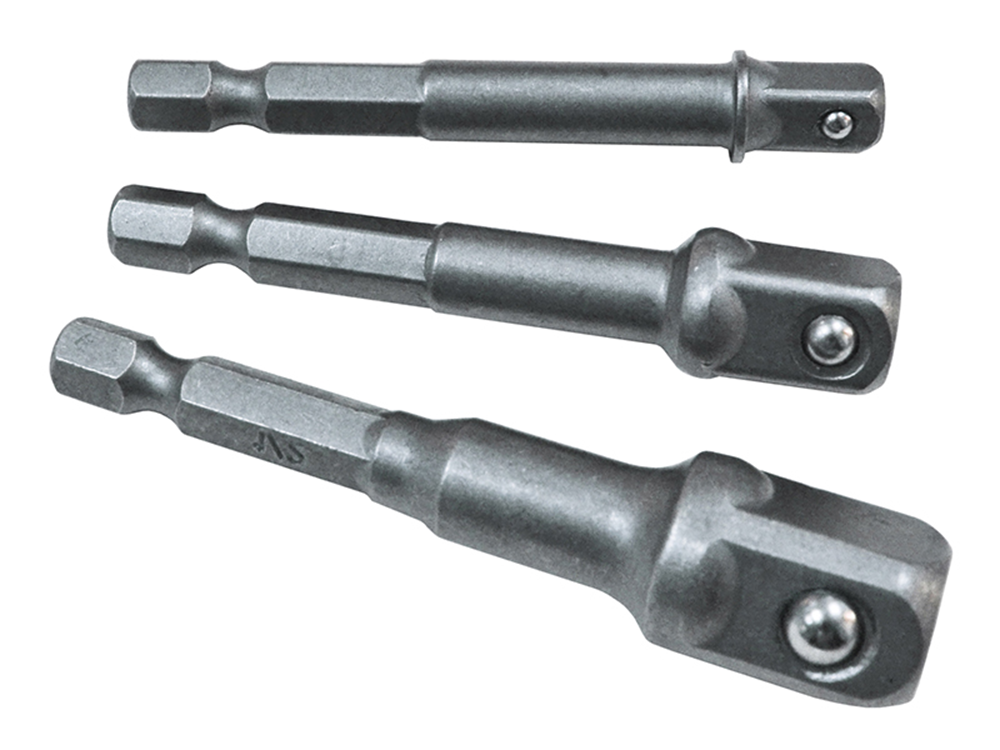 Faithfull FAISBSOCDRIV Hex to Square Drive Adaptor Set, 3 Piece |