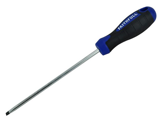 Faithfull FAISDP150 Soft Grip Screwdriver Parallel Slotted Tip 5.5 x 150mm |