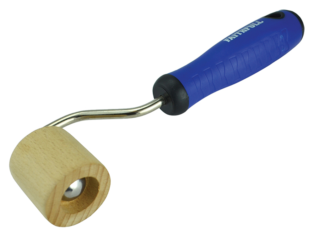 Faithfull FAISGSRWN Soft Grip Seam Roller - Wooden |