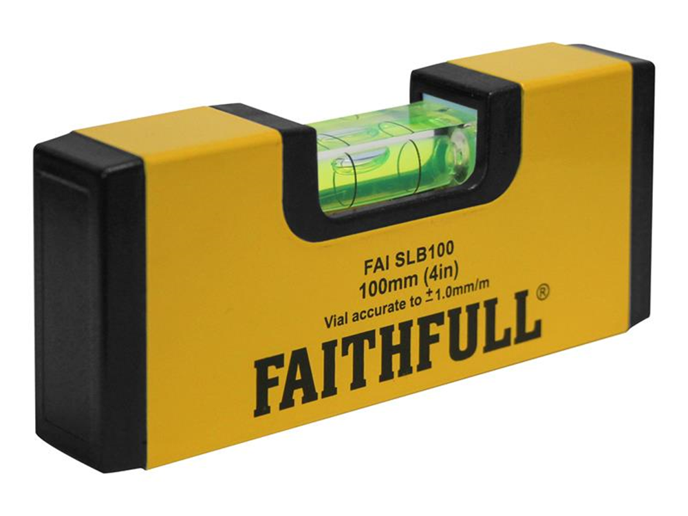 Faithfull FAISLB100 Magnetic Mini Level 100mm |