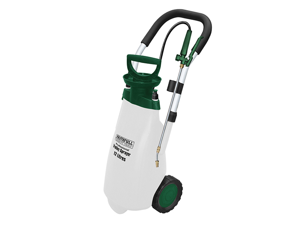 Faithfull FAISPRAY12HD Professional Trolley Sprayer with Viton┬« Seals 12L |
