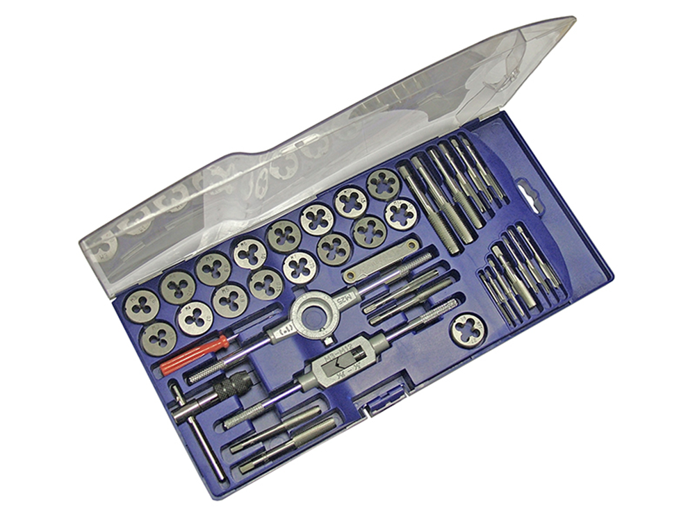 Faithfull FAITAPDSET39 Metric Tap & Die Set of 39 Carbon Steel |