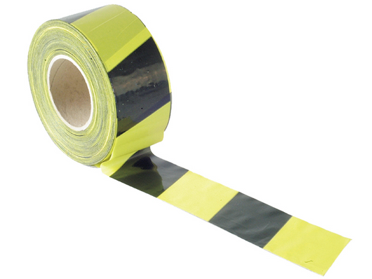 Faithfull FAITAPEBARBY Barrier Tape 70mm x 500m Black & Yellow |   Black & Yellow