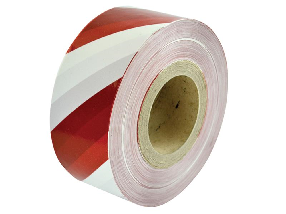 Faithfull FAITAPEBARHD Heavy-Duty Barrier Tape Red & White 70mm x 250m |   Red & White