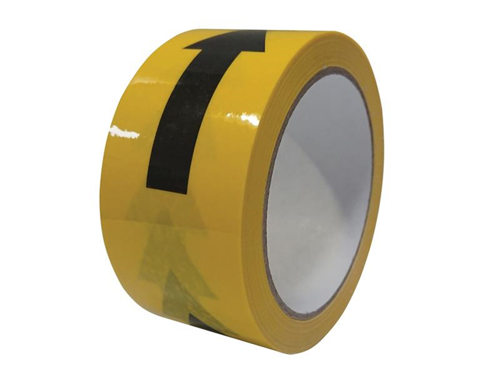 Faithfull FAITAPEHAZAR Laminated Self-Adhesive Hazard Tape Arrows Black/Yellow 50mm x 33m |   Black/Yellow