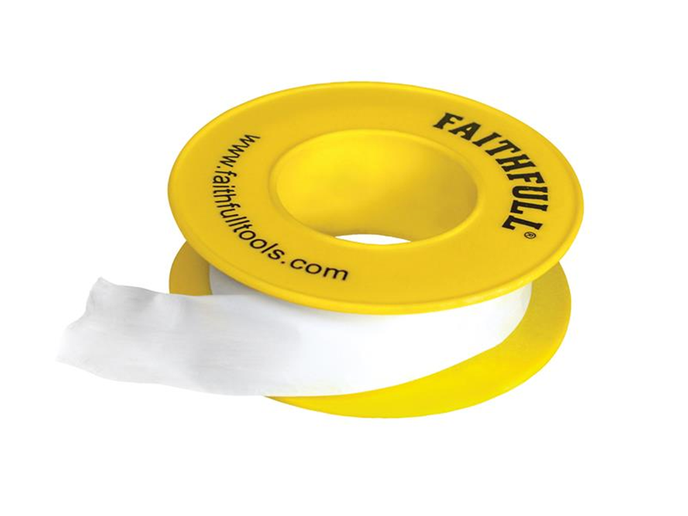 Faithfull FAITAPEPTGAS P.T.F.E Gas Tape 12mm x 5m White (Pack 10) |