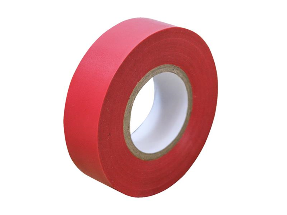 Faithfull FAITAPEPVCR PVC Electrical Tape Red 19mm x 20m |   Red