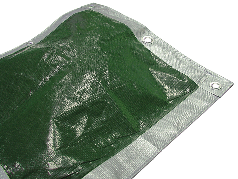 Faithfull FAITARP1812 Tarpaulin Green / Silver 5.4 x 3.6m (18 x 12ft) |