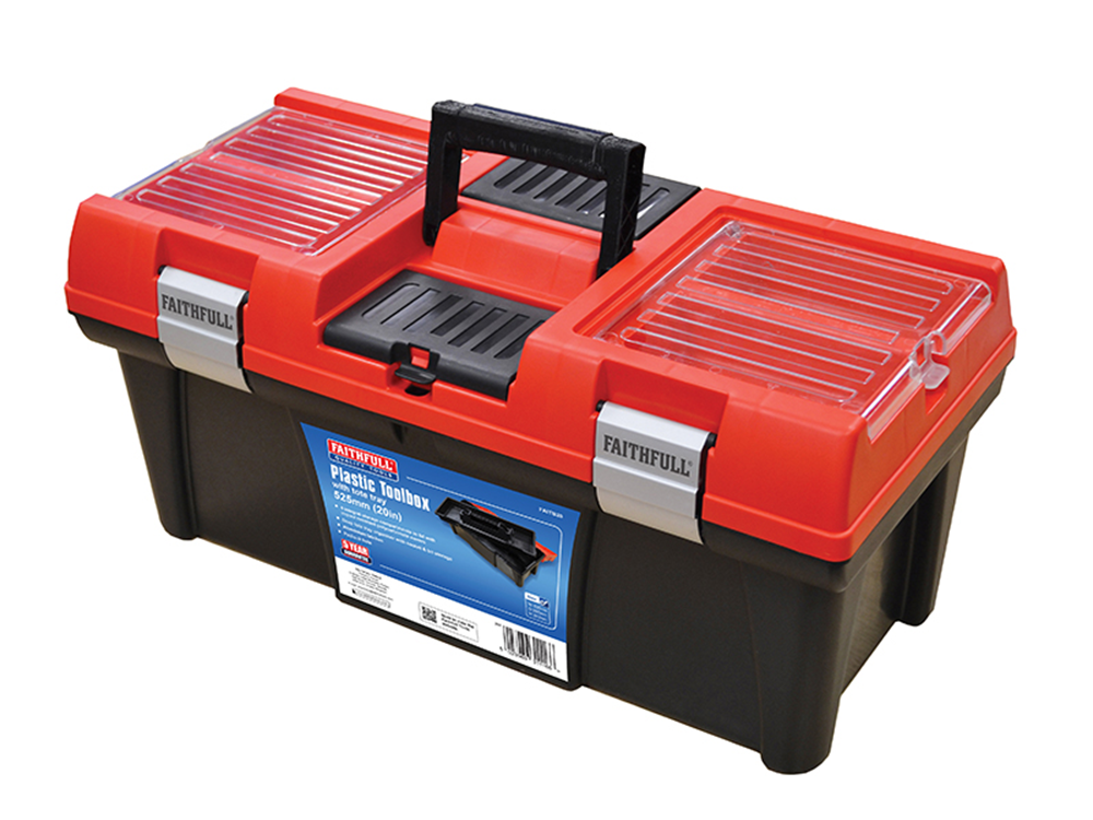 Faithfull FAITB20 Organiser Lid Toolbox 51cm (20in) |