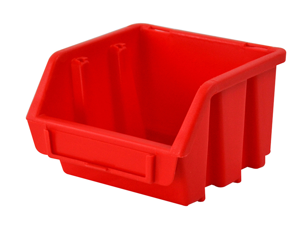 Faithfull FAITBBIN1 Interlocking Storage Bin Size1 Red 116 x 112 x 75mm |