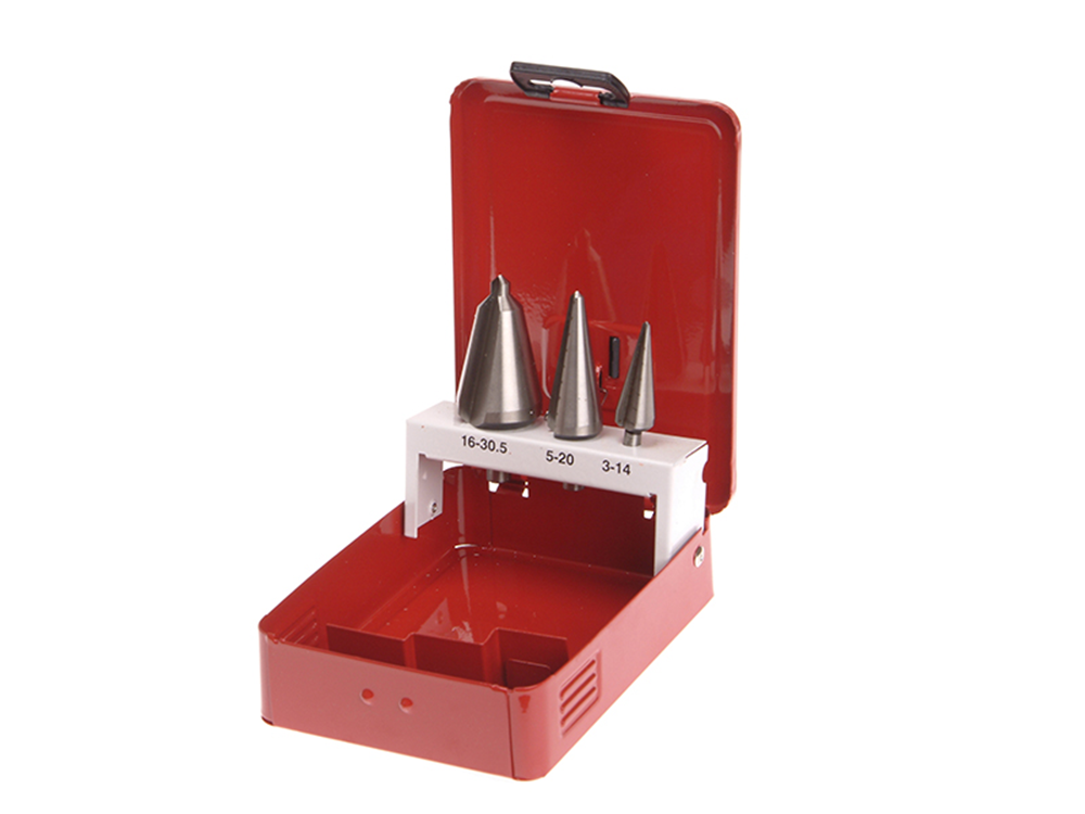Faithfull FAITDSET3 HSS Taper Drill Bit Set of 3 |