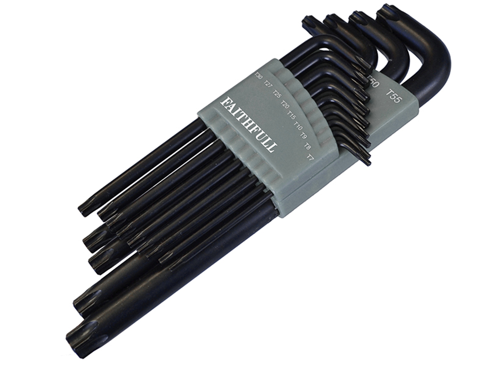 Faithfull FAITKS13L Star Long Arm Key Set of 13 (TX7-TX55) |