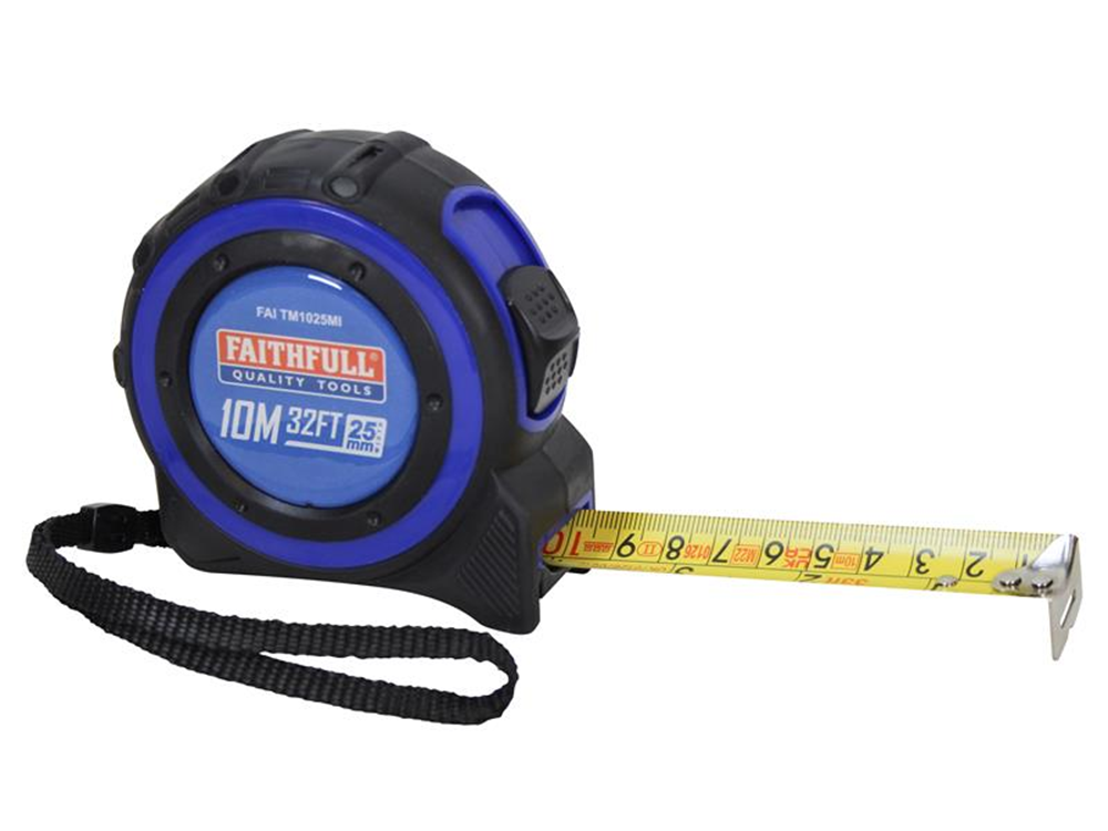 Faithfull FAITM1025MI Trade Tape Measure 10m/33ft (Width 25mm) |