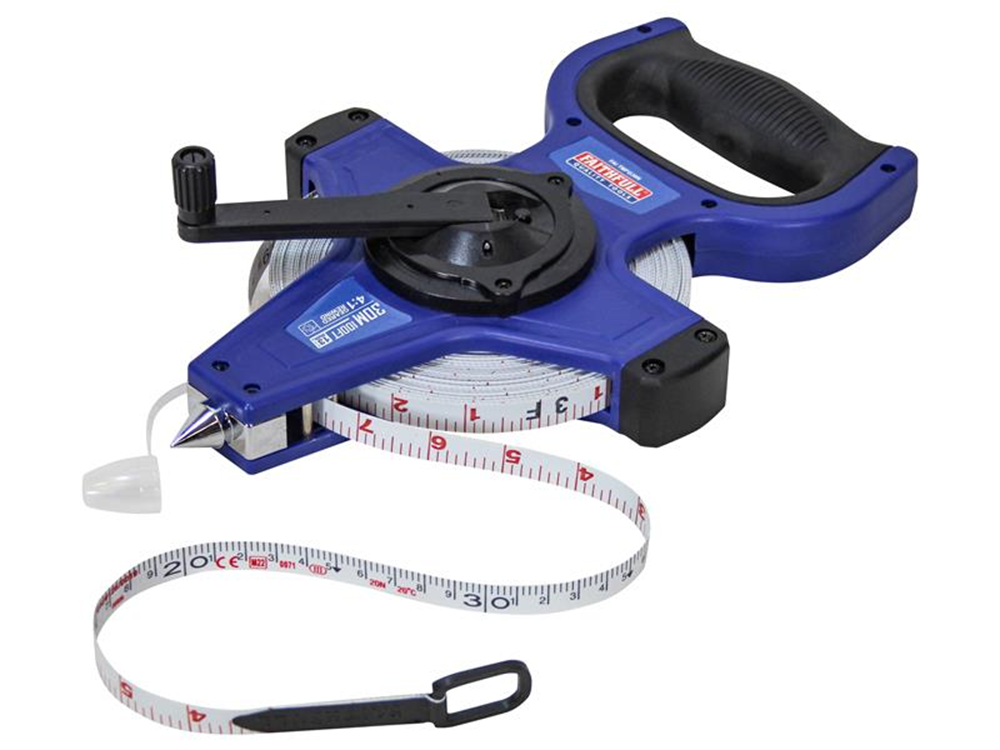 Faithfull FAITMFG30N Fast Rewind Open Long Tape 30m/100ft (Width 13mm) |