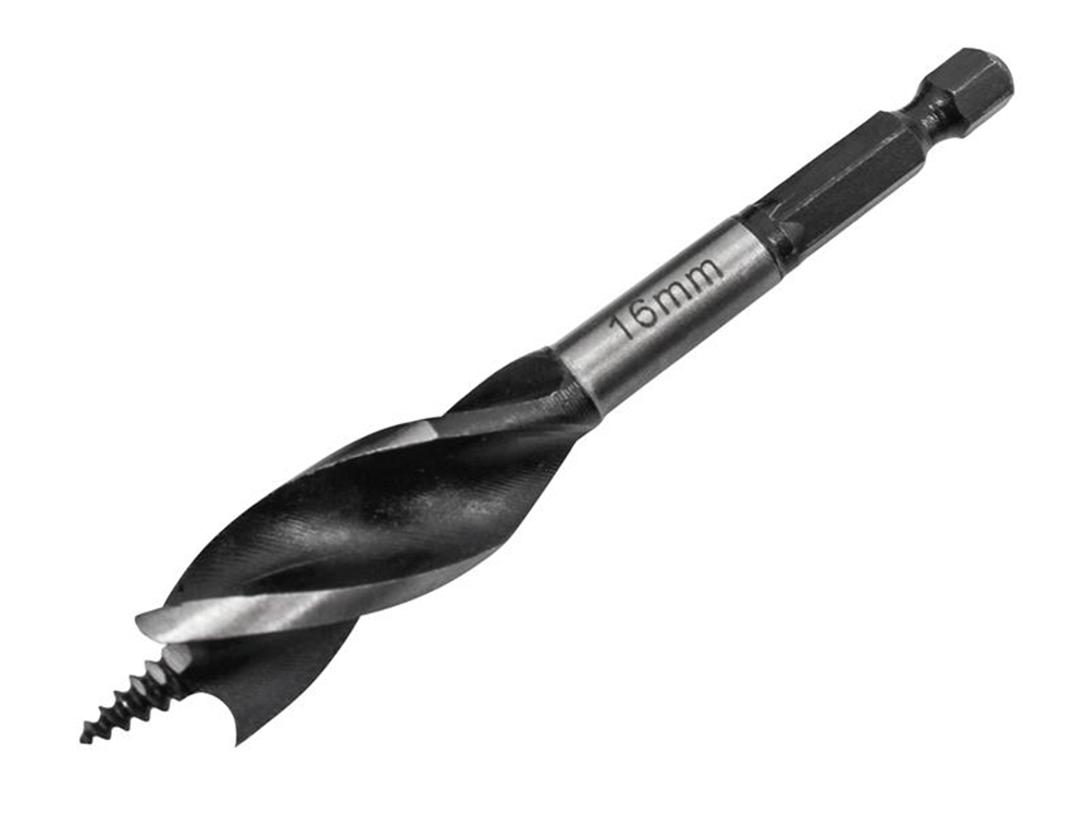 Faithfull FAITPAS16 Tri-Point Speed Auger Bit 16 Stubby FAITPAS16 |