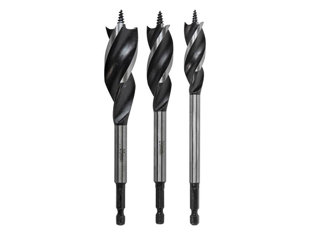 Faithfull FAITPASET3PC Tri-Point Speed Auger Bit Set, 3 Piece |