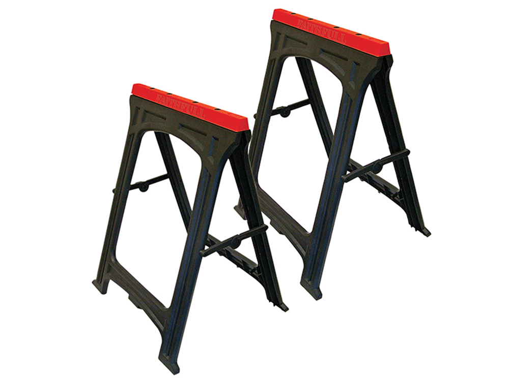 Faithfull FAITRESTLESP Plastic Trestles Height 82cm x Length 57cm (Twin Pack) |
