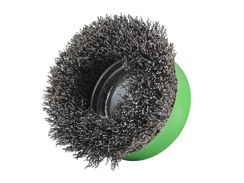 Faithfull FAIWBC75SSXL X-LOCK Wire Cup Brush 75mm M14x2, 0.30mm Stainless Steel Wire |