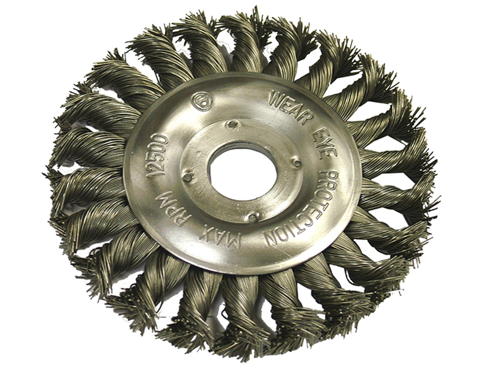 Faithfull FAIWBCT125 Circular Wire Brush 125 x 12mm 22.2mm Bore, 0.50mm Wire |