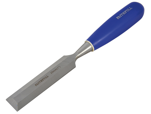 Faithfull FAIWCB1 Bevel Edge Chisel Blue Grip 25mm (1 in) |