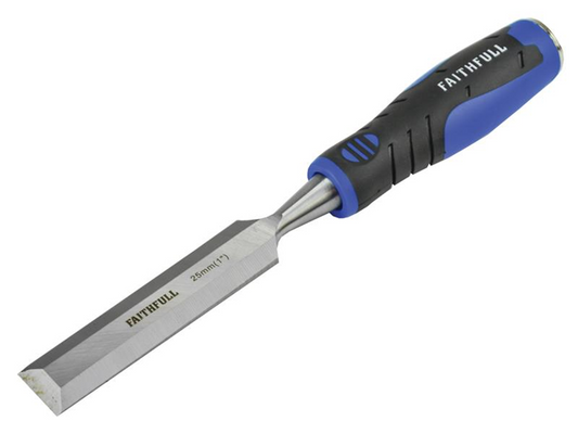 Faithfull FAIWCSG25 Soft Grip Bevel Edge Chisel 25mm (1in) |