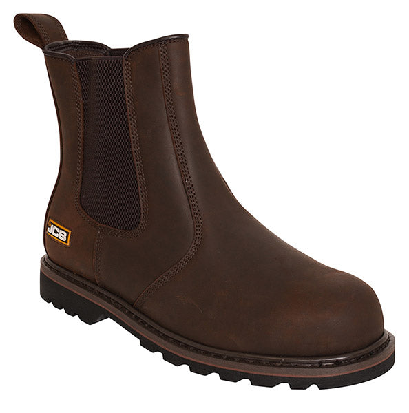 JCB WORKWEAR FARLEY DEALER BOOTS BROWN | ALL SIZES