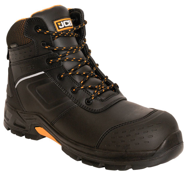 JCB WORKWEAR FASTRAC BOOTS BLACK HONEY | ALL SIZES