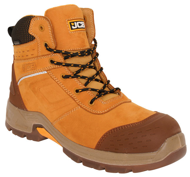 JCB WORKWEAR FASTRAC BOOTS HONEY 07