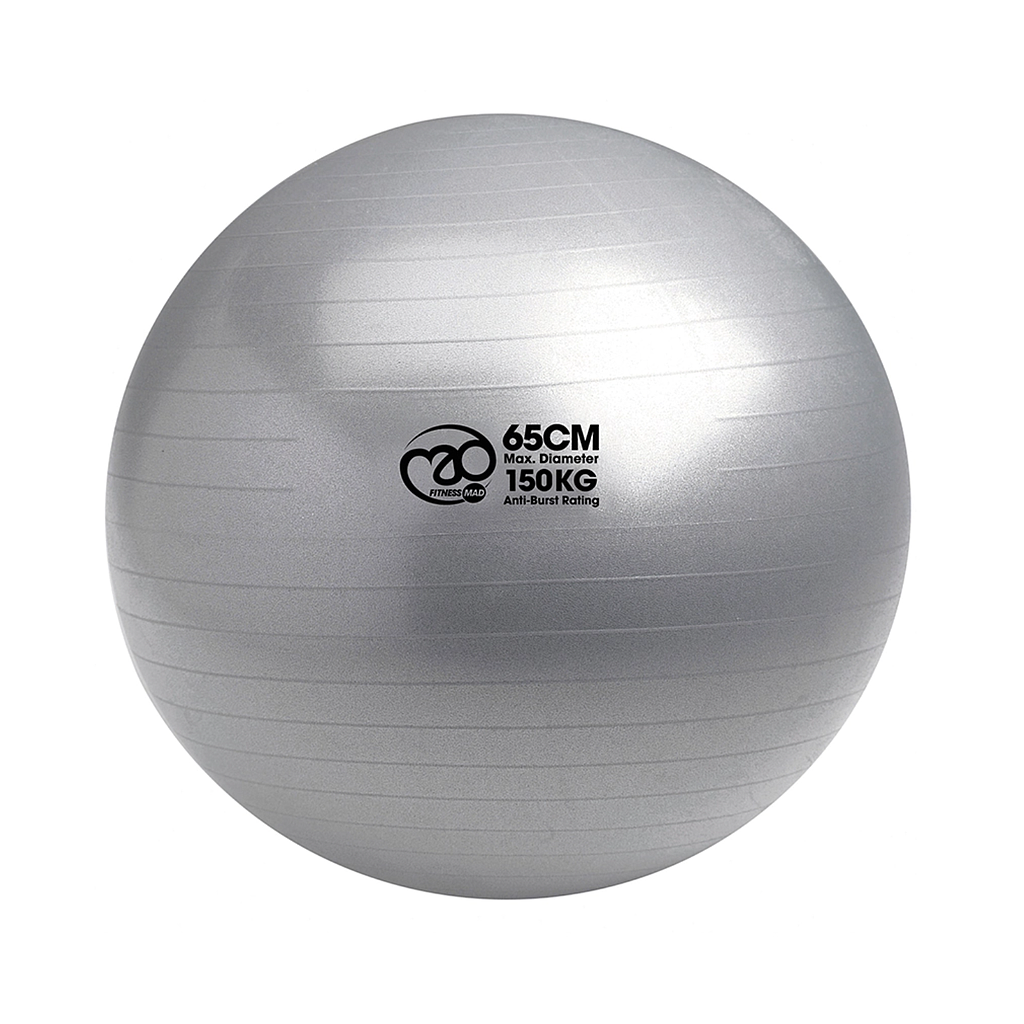 Fitness Mad 150kg Anti-Burst Swiss Ball Graphite 55cm