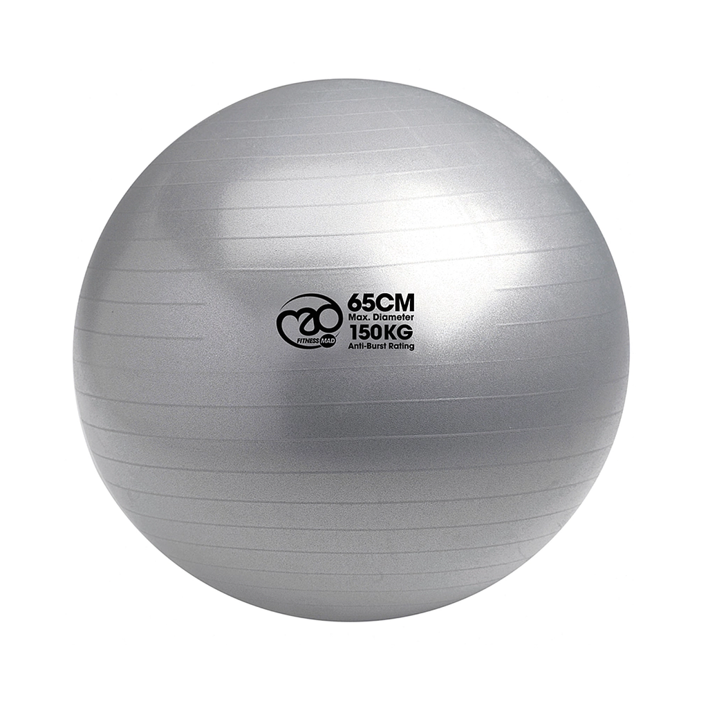 Fitness Mad 150kg Anti-Burst Swiss Ball Graphite 65cm