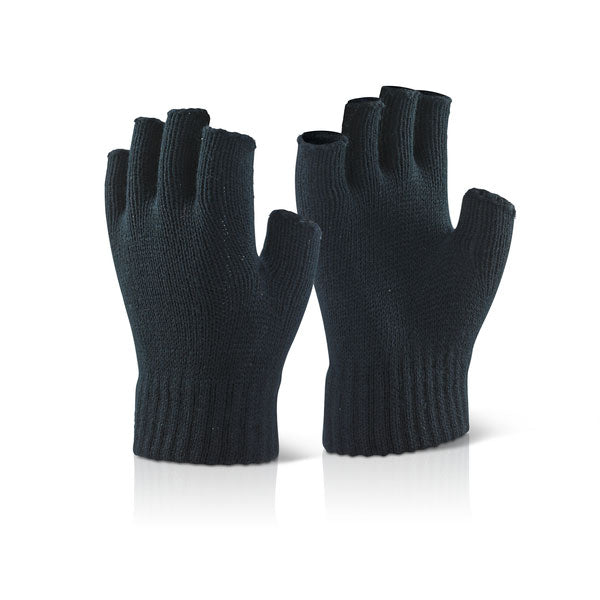 Click - FINGERLESS MITTS - Black