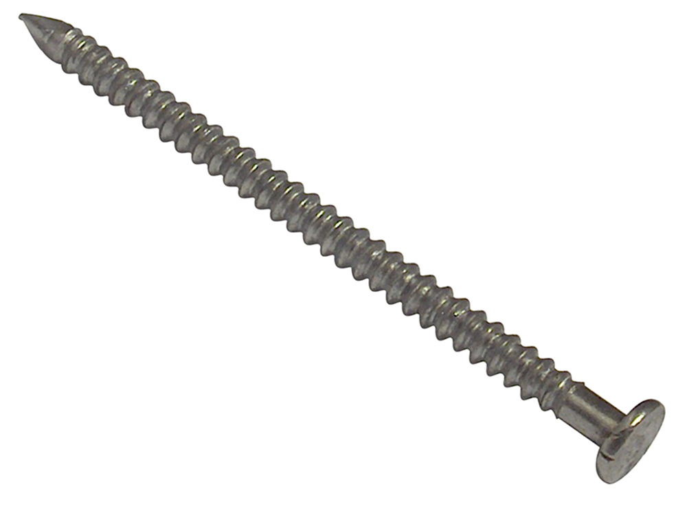 ForgeFix FORAR40B500 Annular Ring Shank Nail Bright Finish 40mm Bag Weight 500g |