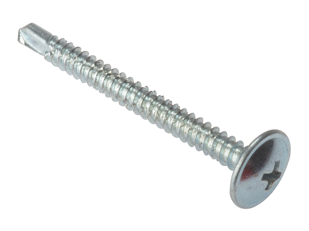 ForgeFix FORBP4850Z Baypole Self-Drill Screw Phillips Wafer Head ZP 4.8 x 50mm Box 100 |