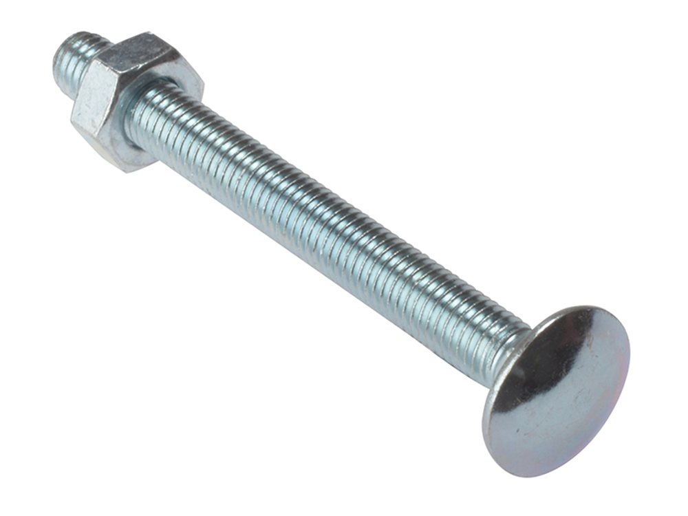 ForgeFix FORCB10100M Carriage Bolt & Nut ZP M10 x 100mm Bag 10 |