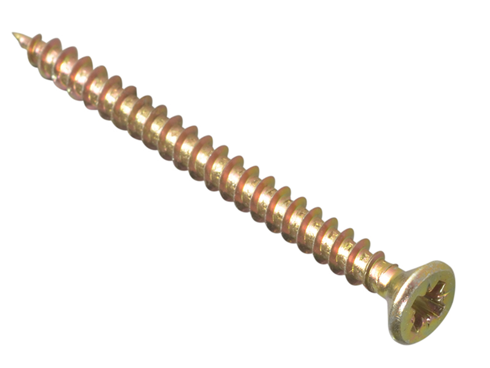 ForgeFix FORFPMP450Y Multi-Purpose Pozi Compatible Screw CSK ST ZYP 4.0 x 50mm Forge Pack 15 |