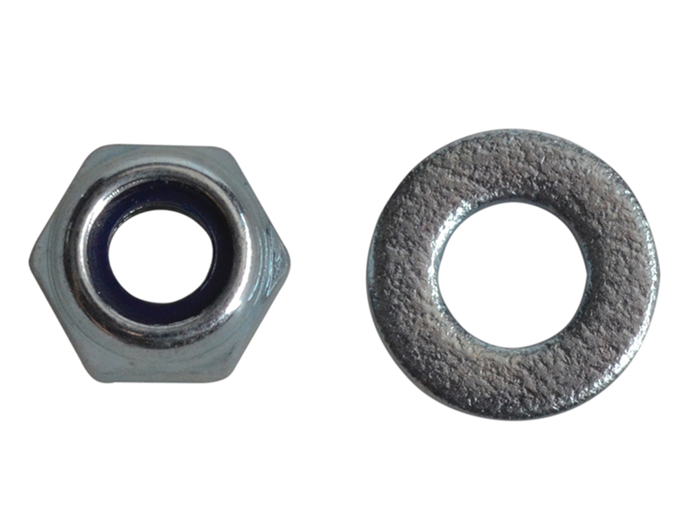 ForgeFix FORFPNYL4 Nyloc Nuts & Washers Zinc Plated M4 ForgePack 50 |