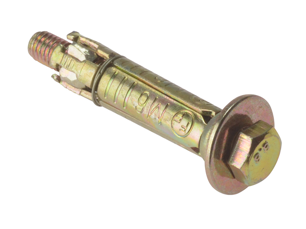 ForgeFix FORLB640M Masonry Anchor Bolt Loose ZYP M6 x 40mm Bag 10 |