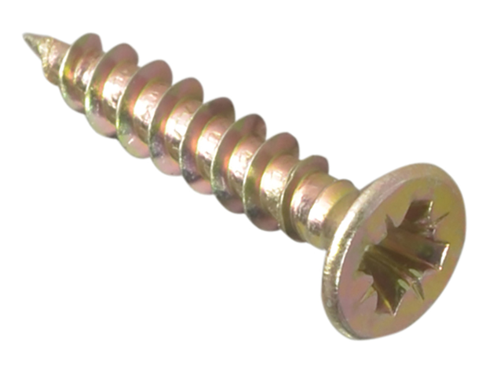 ForgeFix FORMPS320Y Multi-Purpose Pozi Compatible Screw CSK ST ZYP 3.0 x 20mm Box 200 |