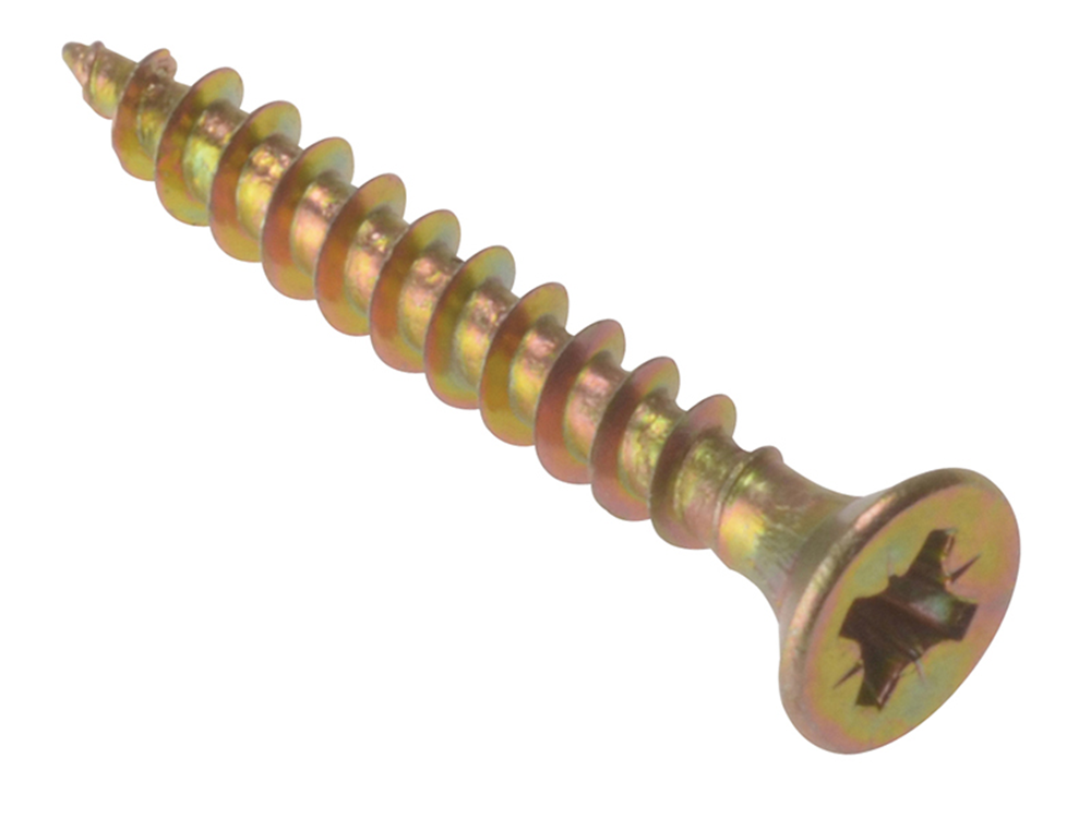 ForgeFix FORMPS3515Y Multi-Purpose Pozi Compatible Screw CSK ST ZYP 3.5 x 15mm Box 200 |